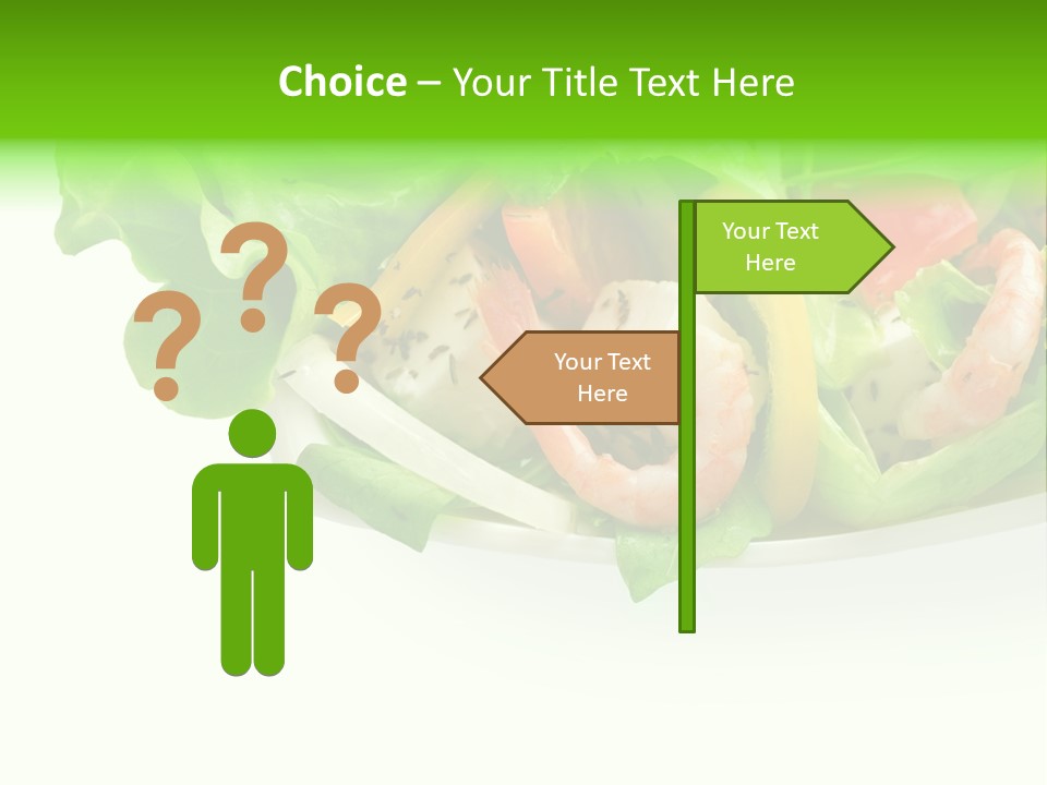 Isolated Cheese Yellow PowerPoint Template