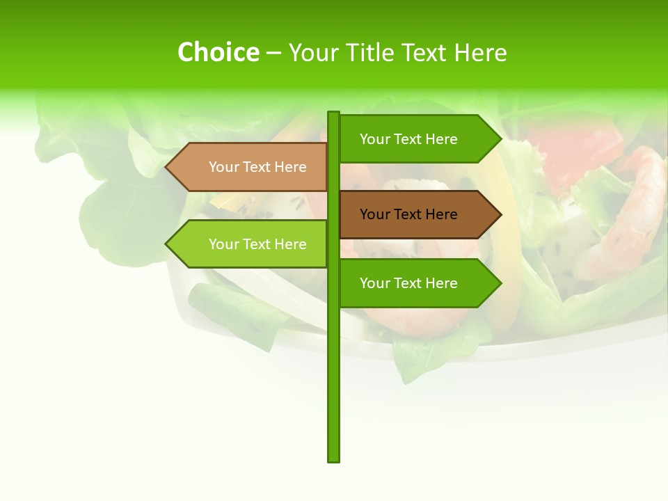Isolated Cheese Yellow PowerPoint Template