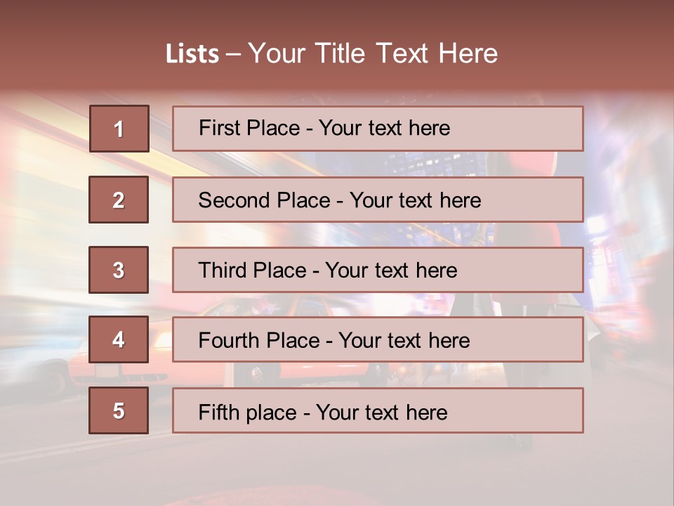 Sunglasses Woman Manhattan PowerPoint Template