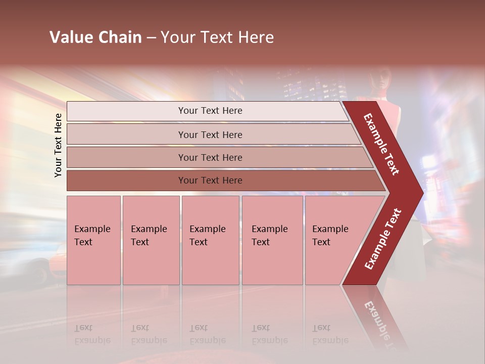 Sunglasses Woman Manhattan PowerPoint Template