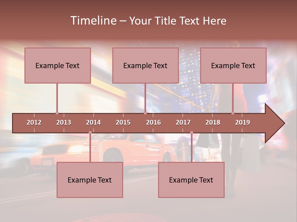 Sunglasses Woman Manhattan PowerPoint Template