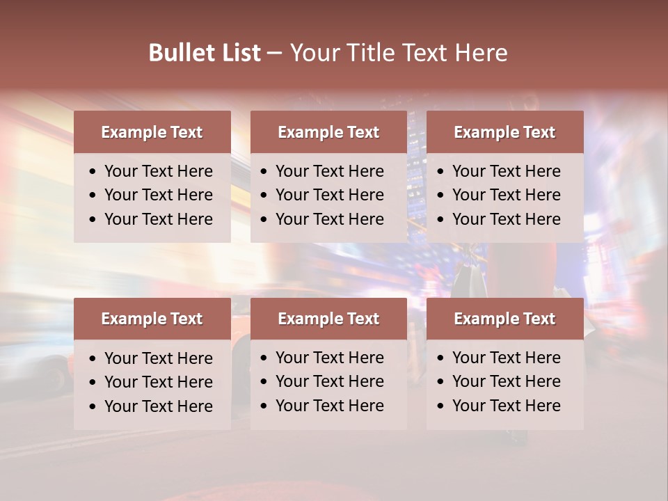 Sunglasses Woman Manhattan PowerPoint Template