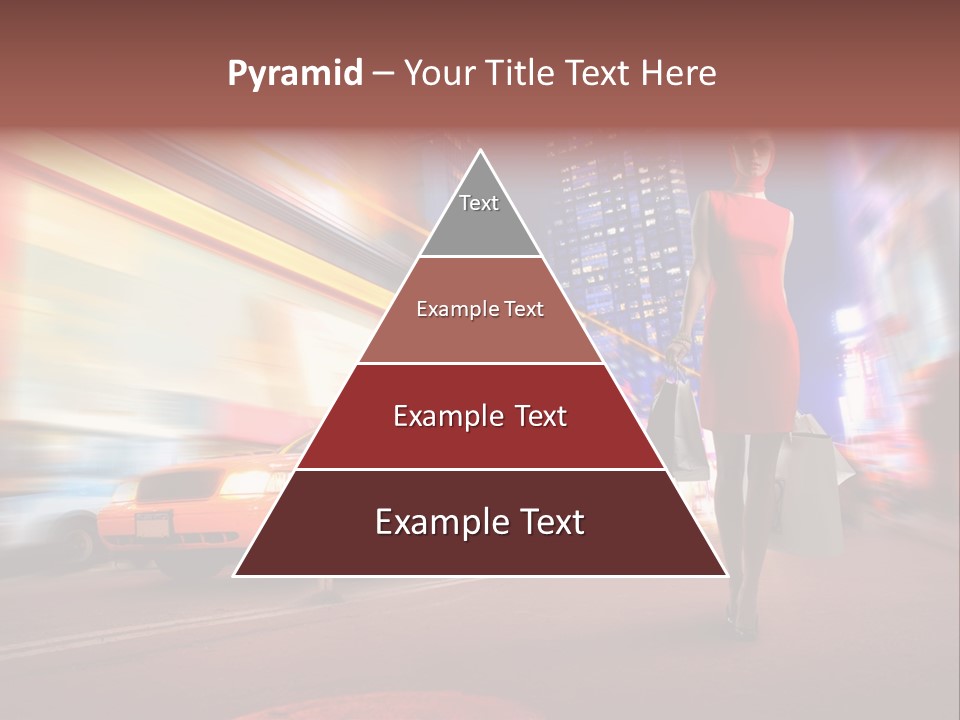 Sunglasses Woman Manhattan PowerPoint Template