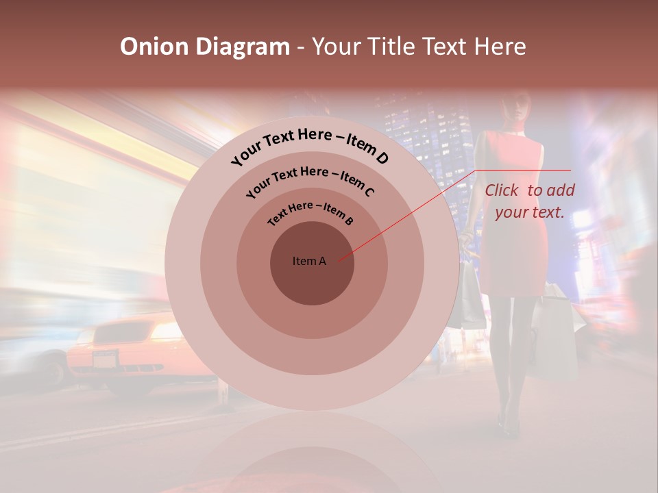 Sunglasses Woman Manhattan PowerPoint Template