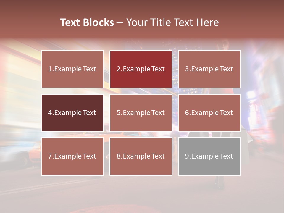 Sunglasses Woman Manhattan PowerPoint Template