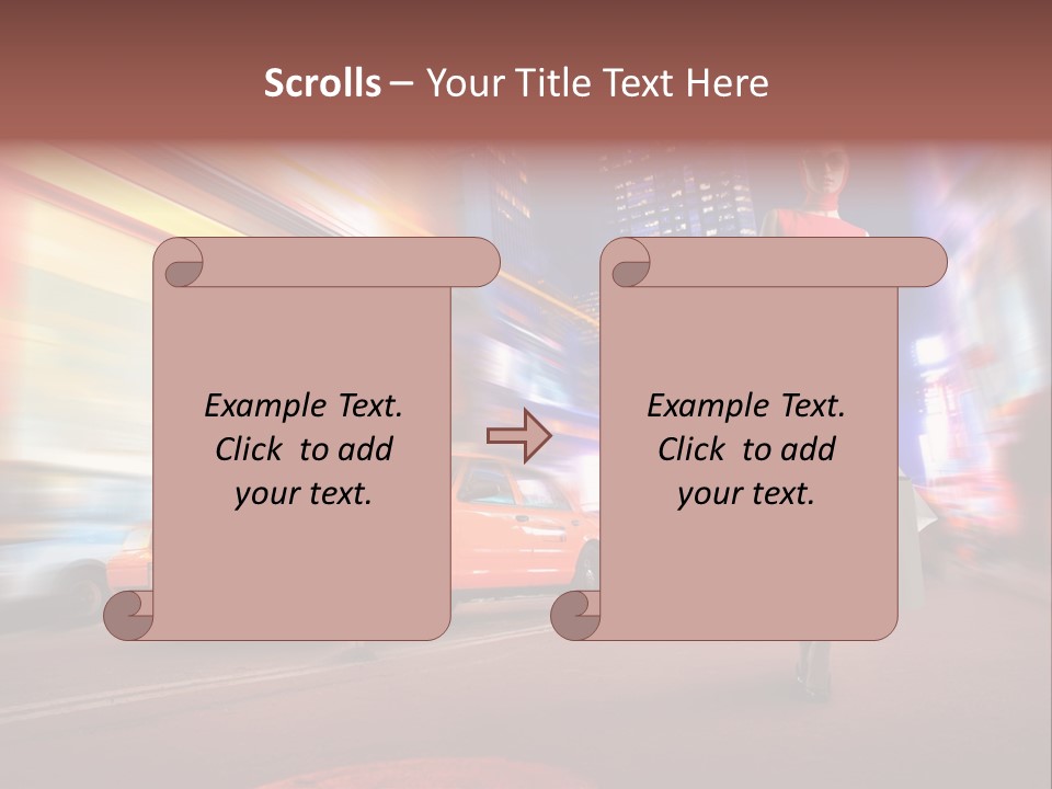 Sunglasses Woman Manhattan PowerPoint Template