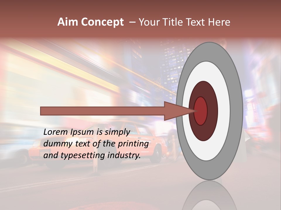 Sunglasses Woman Manhattan PowerPoint Template