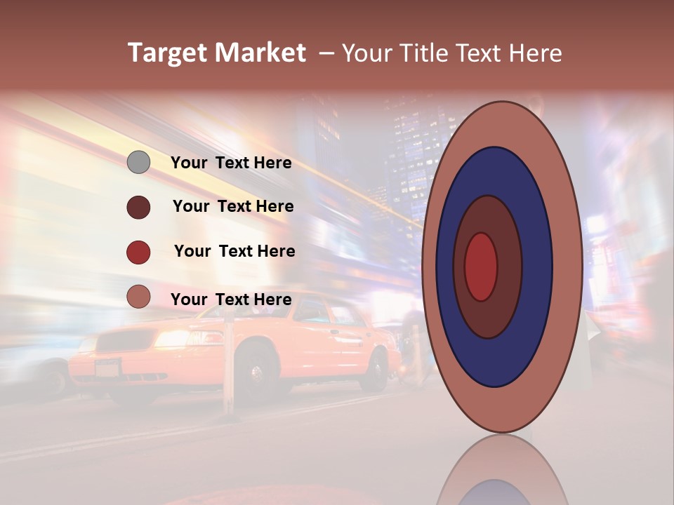 Sunglasses Woman Manhattan PowerPoint Template