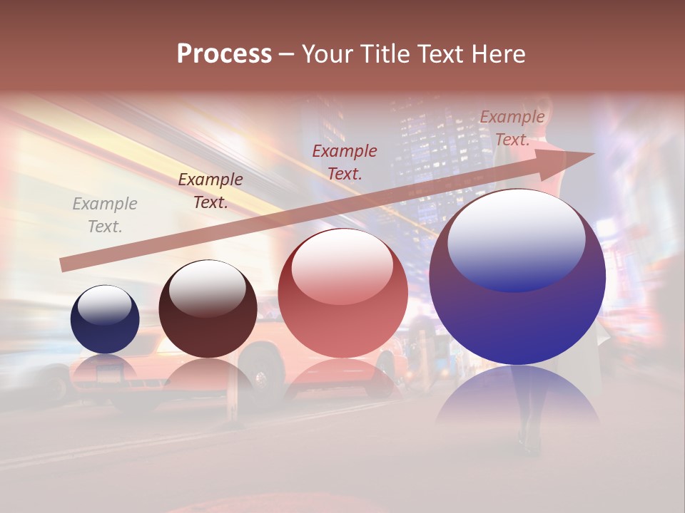 Sunglasses Woman Manhattan PowerPoint Template