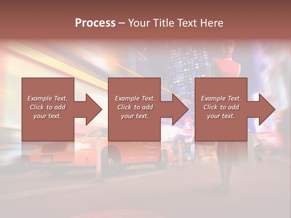 Sunglasses Woman Manhattan PowerPoint Template