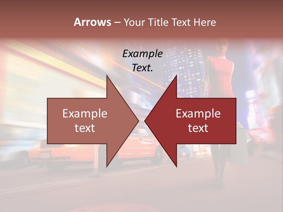 Sunglasses Woman Manhattan PowerPoint Template