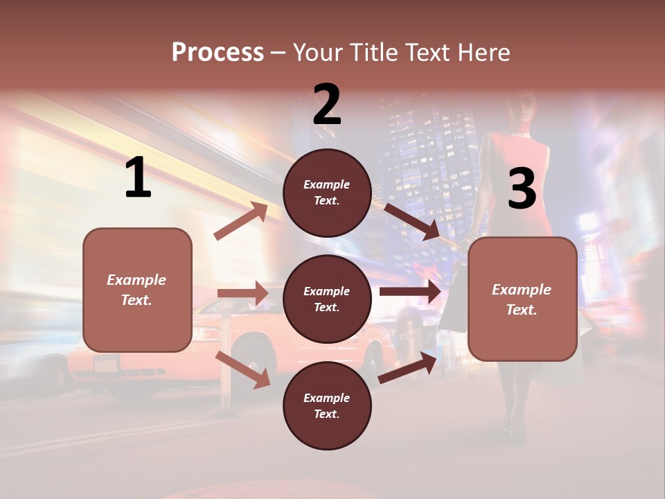 Sunglasses Woman Manhattan PowerPoint Template