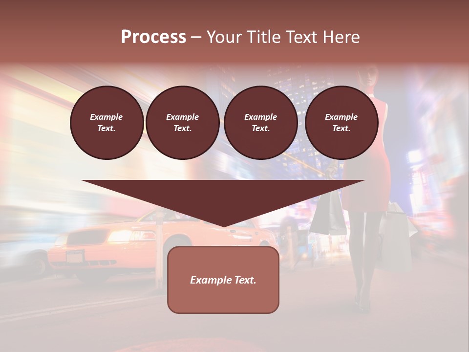 Sunglasses Woman Manhattan PowerPoint Template