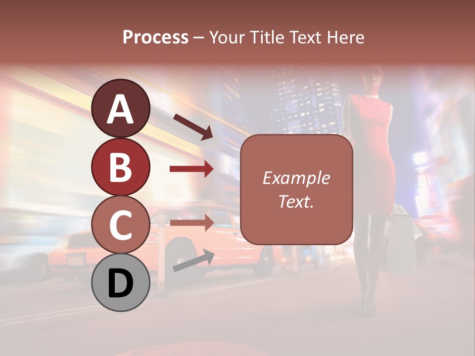 Sunglasses Woman Manhattan PowerPoint Template