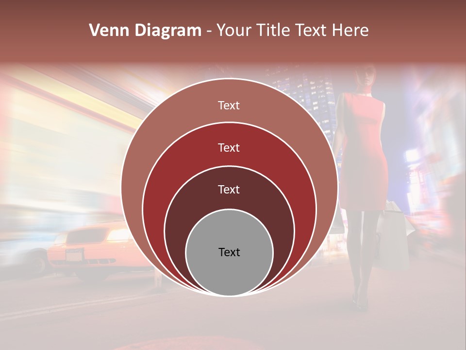 Sunglasses Woman Manhattan PowerPoint Template