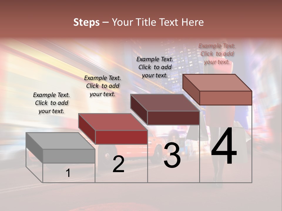 Sunglasses Woman Manhattan PowerPoint Template