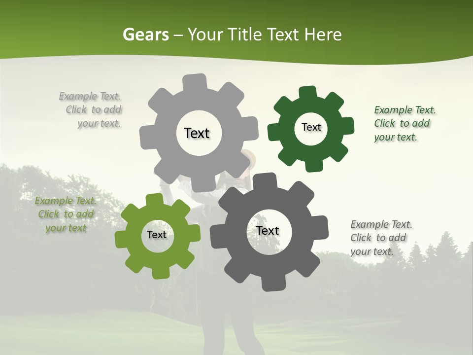 Professional Player Grass PowerPoint Template