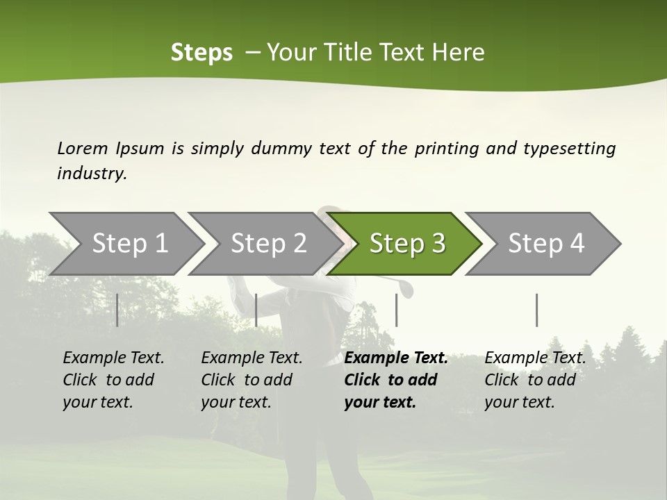 Professional Player Grass PowerPoint Template