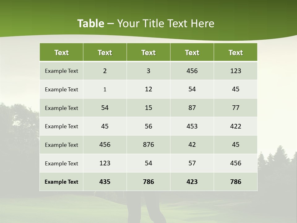 Professional Player Grass PowerPoint Template