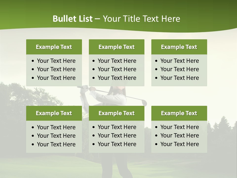 Professional Player Grass PowerPoint Template