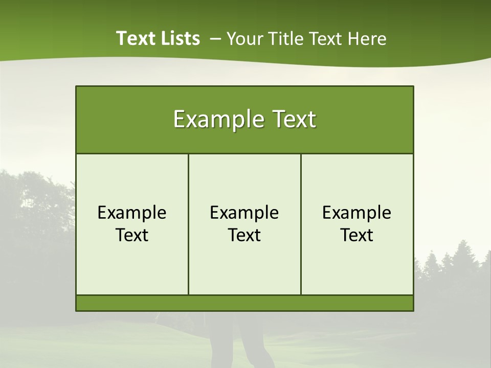 Professional Player Grass PowerPoint Template