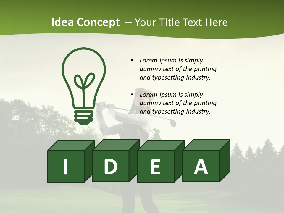 Professional Player Grass PowerPoint Template