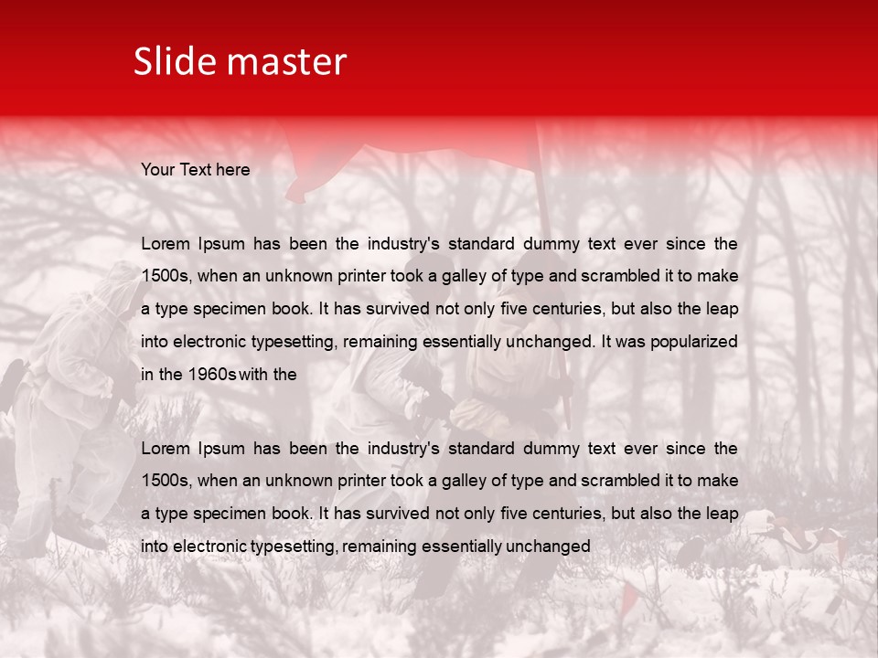 Camouflage Man Antique PowerPoint Template