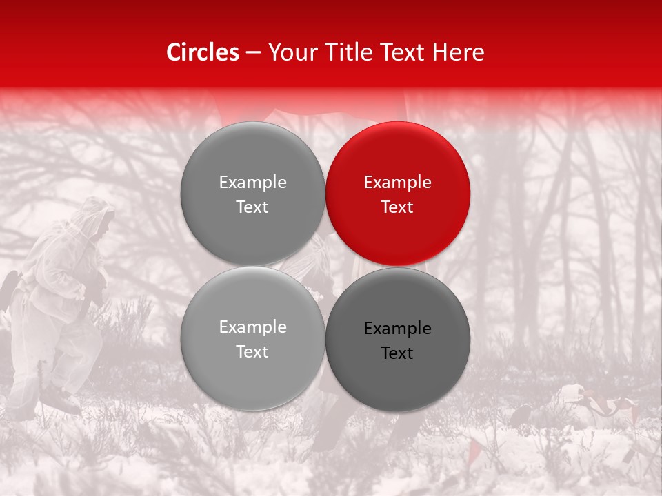 Camouflage Man Antique PowerPoint Template