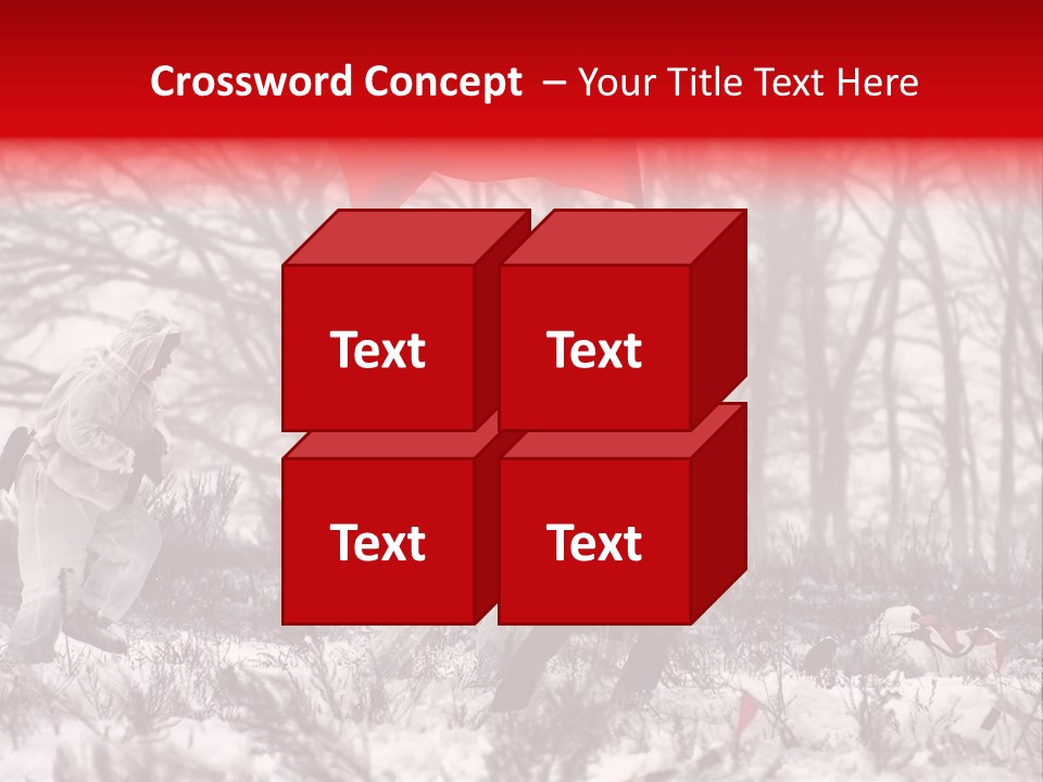 Camouflage Man Antique PowerPoint Template