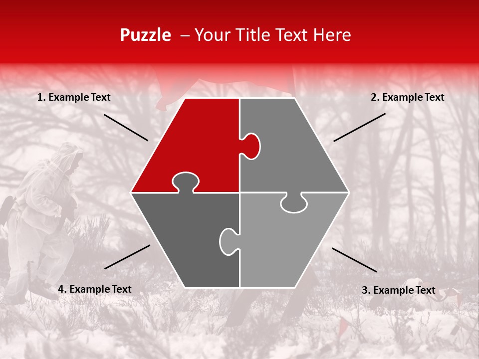 Camouflage Man Antique PowerPoint Template