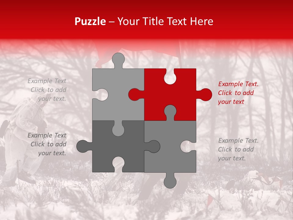 Camouflage Man Antique PowerPoint Template