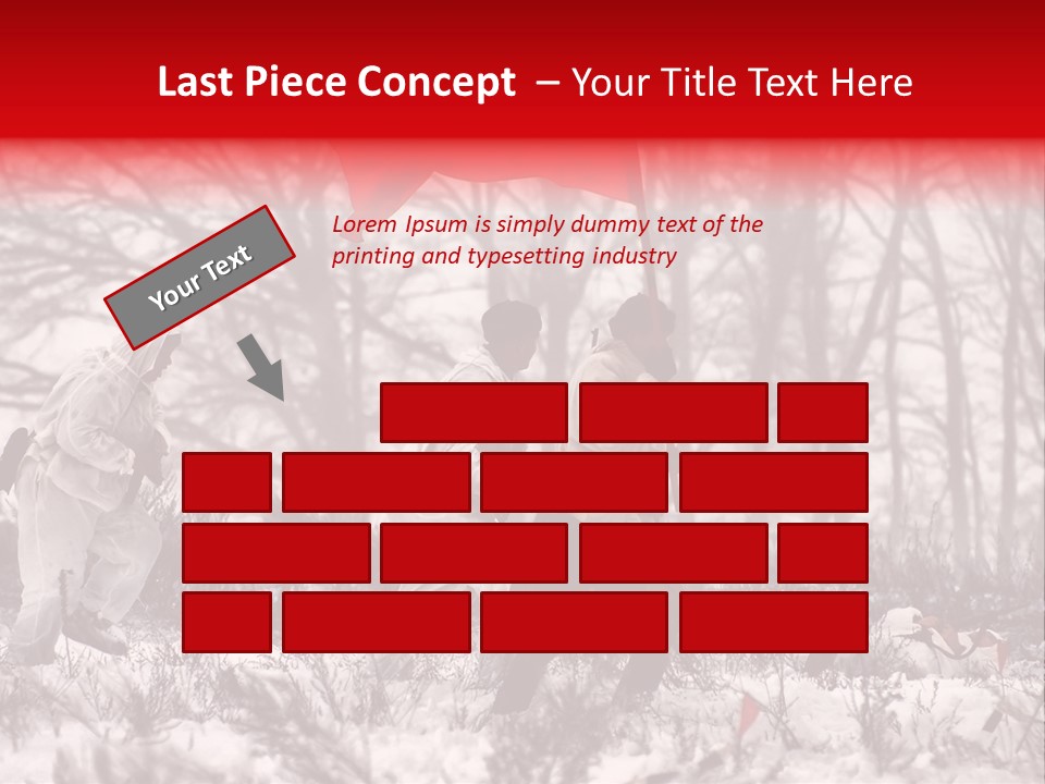 Camouflage Man Antique PowerPoint Template