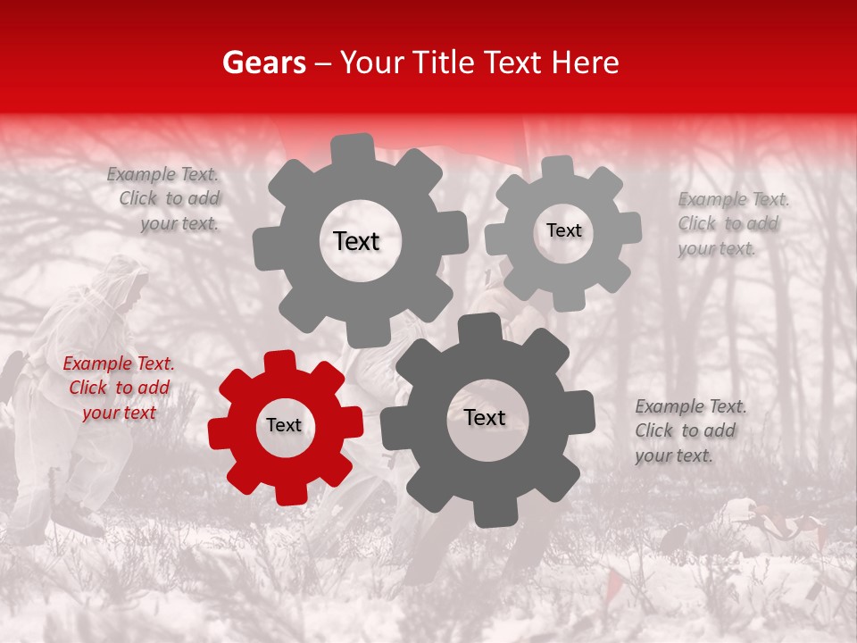 Camouflage Man Antique PowerPoint Template