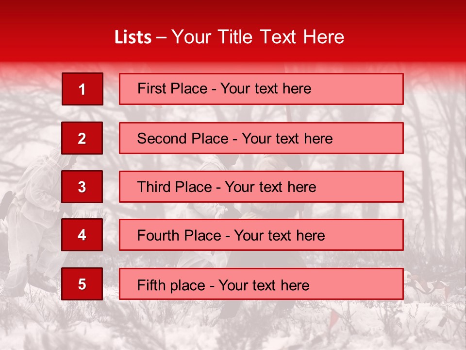 Camouflage Man Antique PowerPoint Template