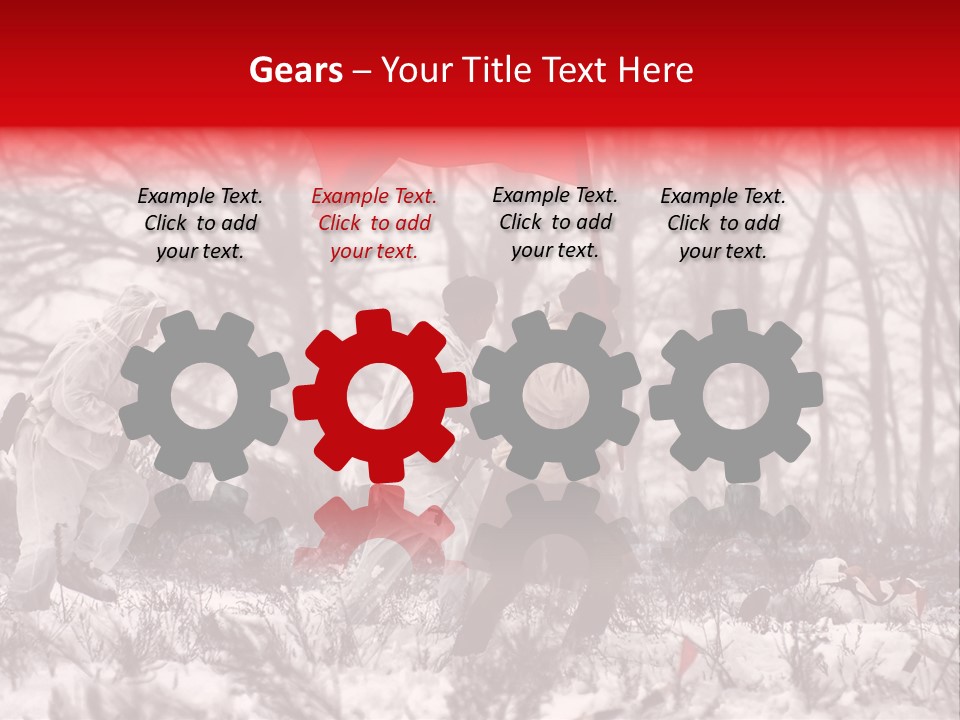 Camouflage Man Antique PowerPoint Template