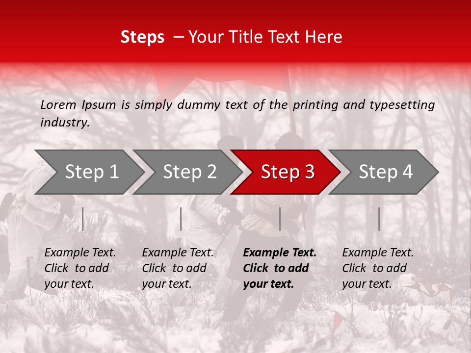 Camouflage Man Antique PowerPoint Template