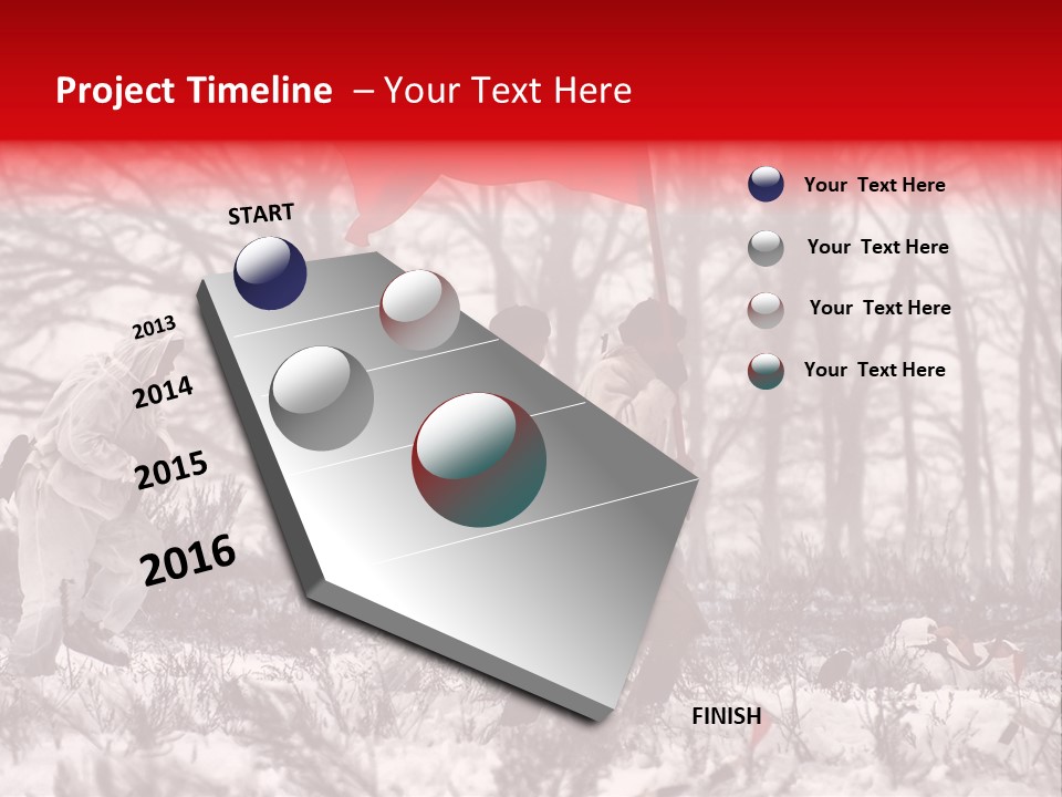 Camouflage Man Antique PowerPoint Template