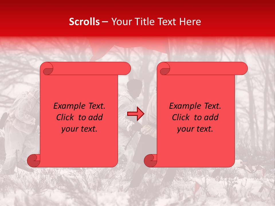 Camouflage Man Antique PowerPoint Template