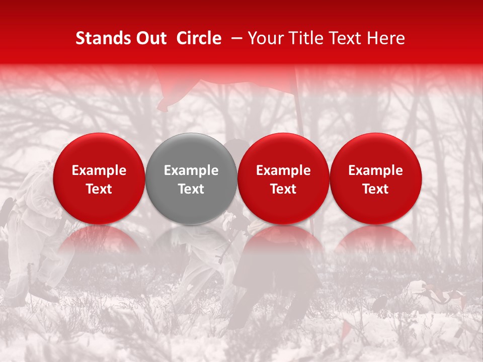 Camouflage Man Antique PowerPoint Template