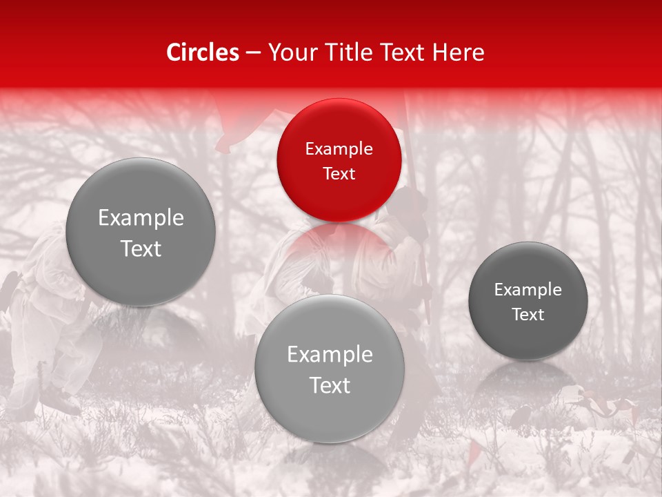 Camouflage Man Antique PowerPoint Template