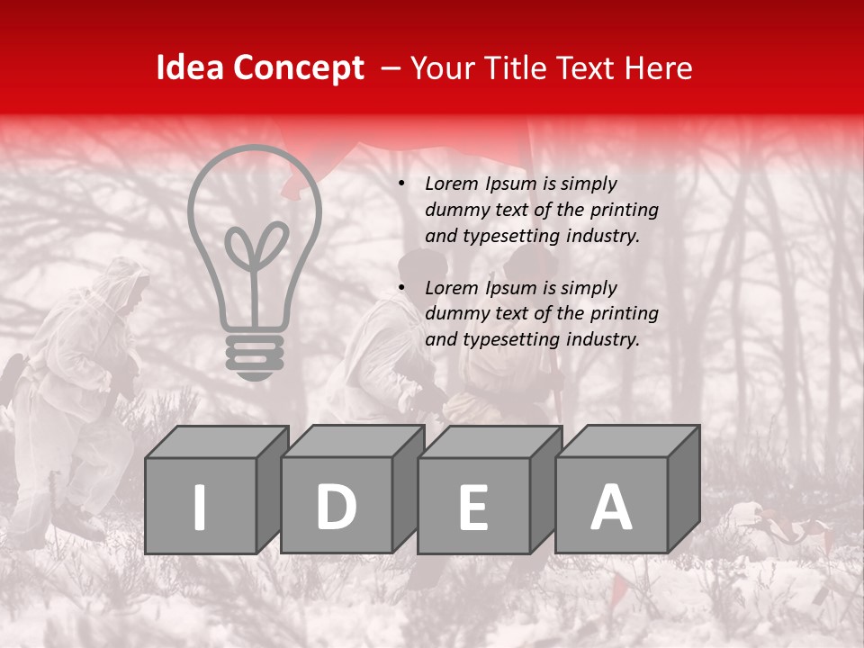 Camouflage Man Antique PowerPoint Template