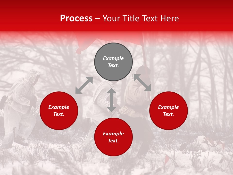 Camouflage Man Antique PowerPoint Template