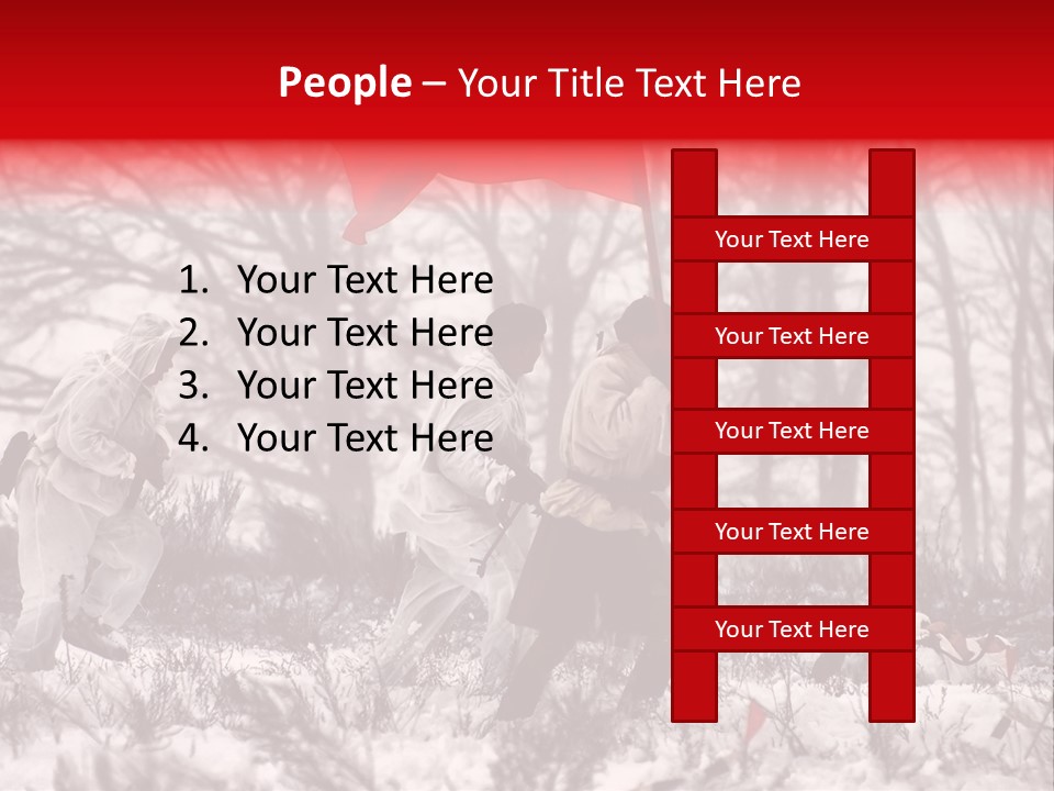 Camouflage Man Antique PowerPoint Template