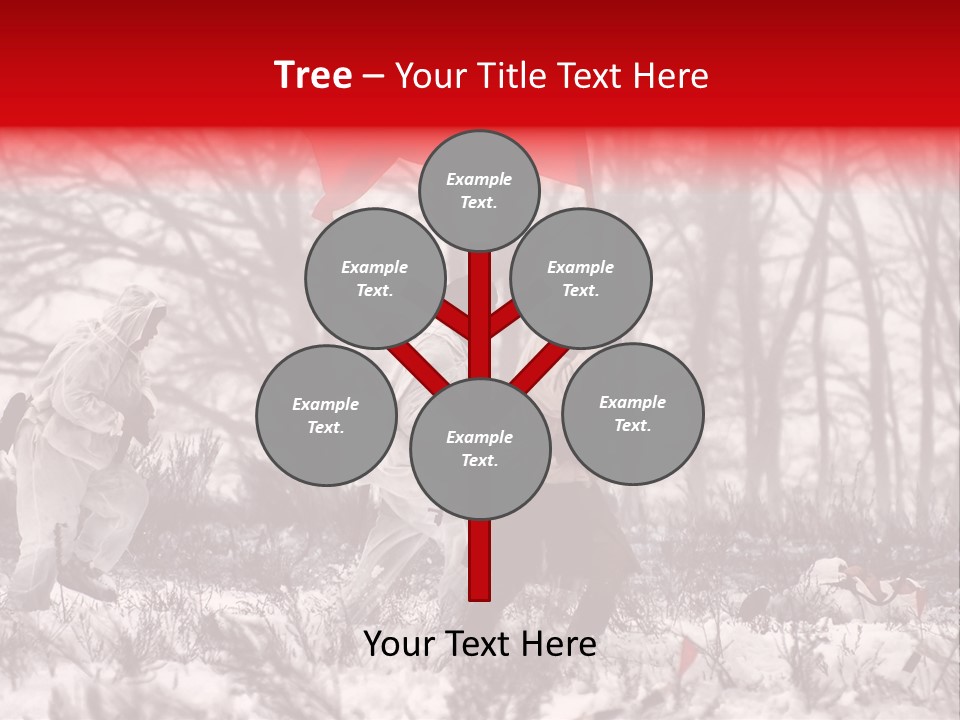 Camouflage Man Antique PowerPoint Template