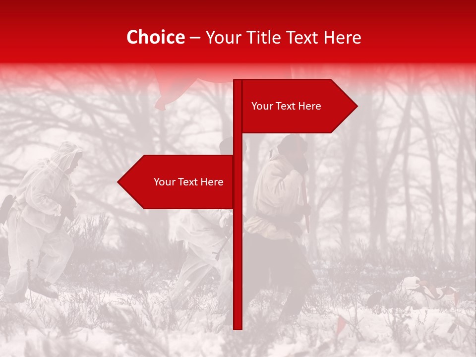 Camouflage Man Antique PowerPoint Template