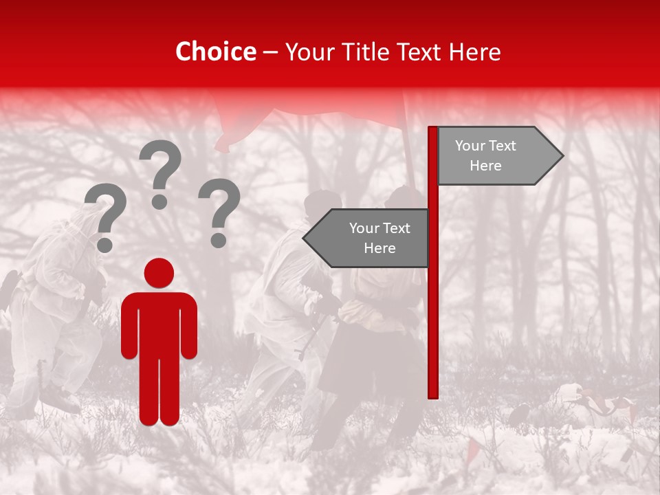 Camouflage Man Antique PowerPoint Template