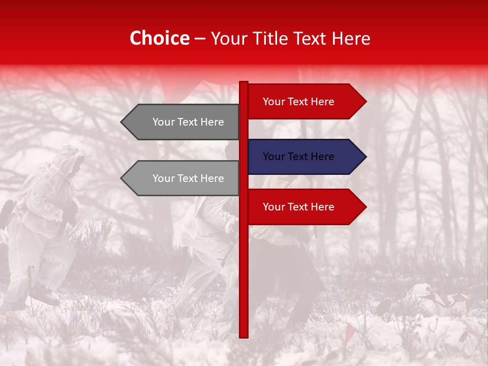 Camouflage Man Antique PowerPoint Template