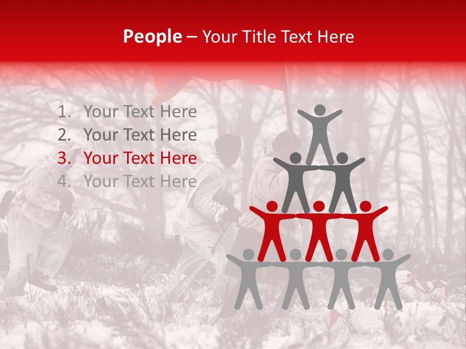 Camouflage Man Antique PowerPoint Template