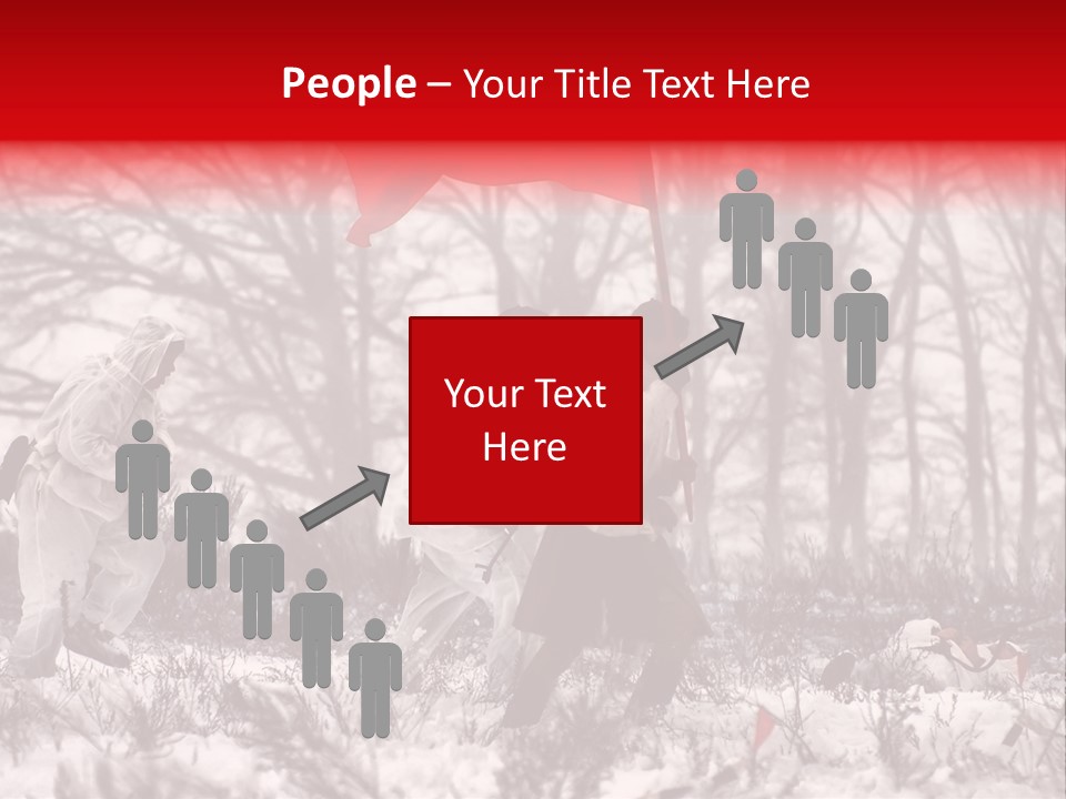 Camouflage Man Antique PowerPoint Template