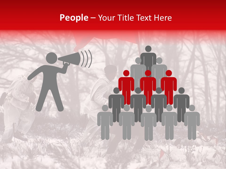 Camouflage Man Antique PowerPoint Template